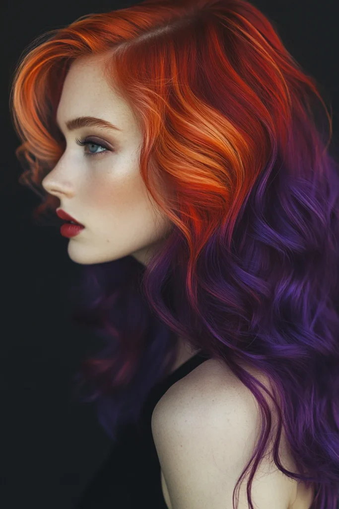 Coral and Deep Violet