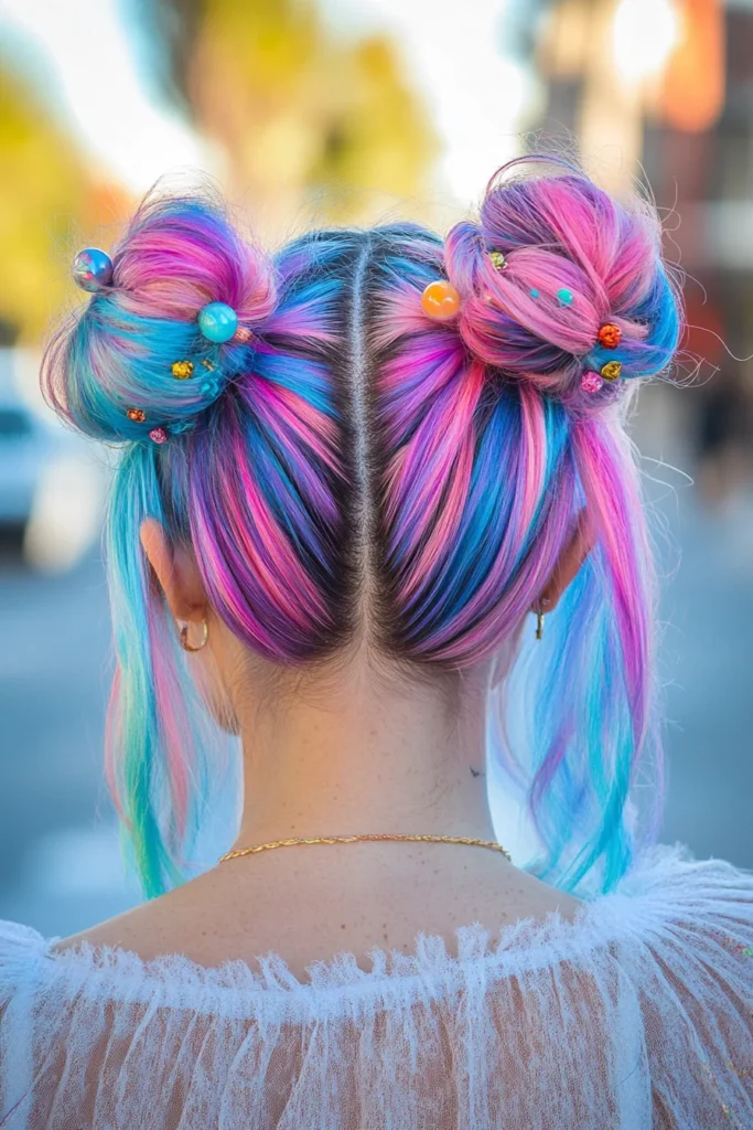 Whimsical Space Buns