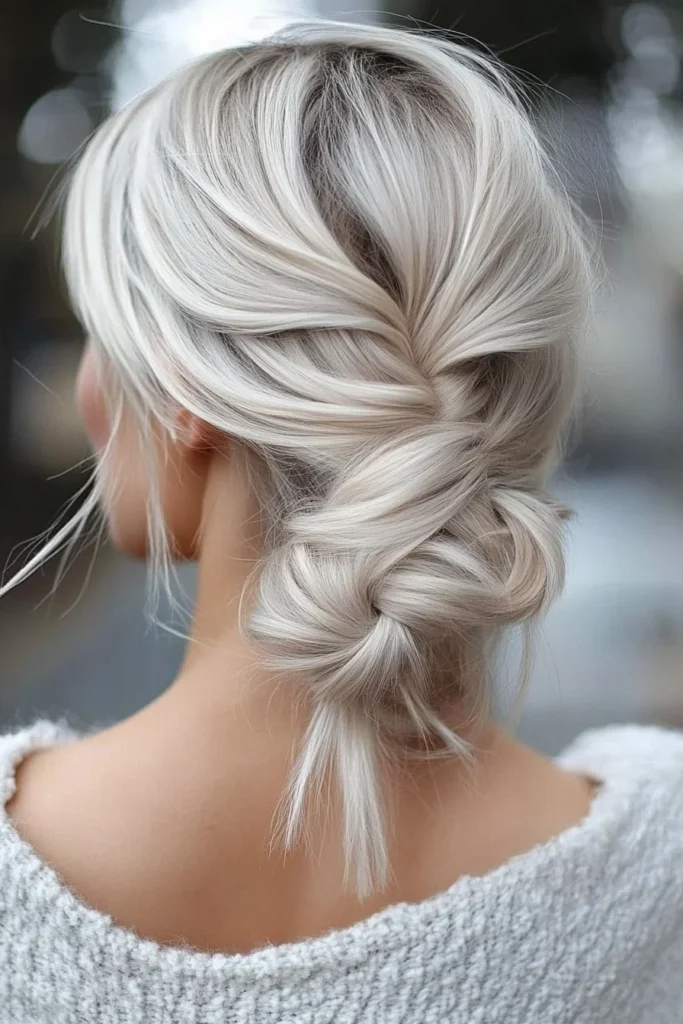 Chic Braided Messy Bun