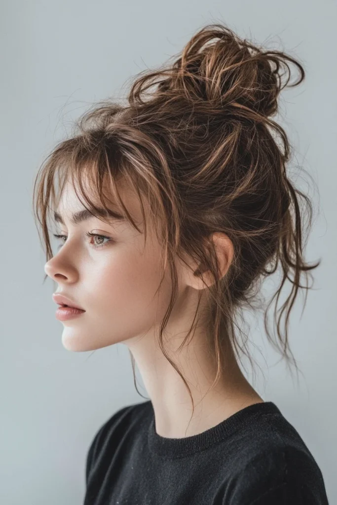 Messy Bun with Undercut