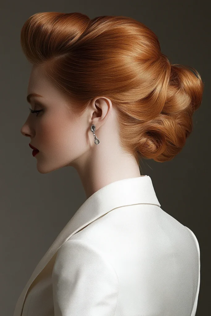 Classic French Twist with Modern Flair