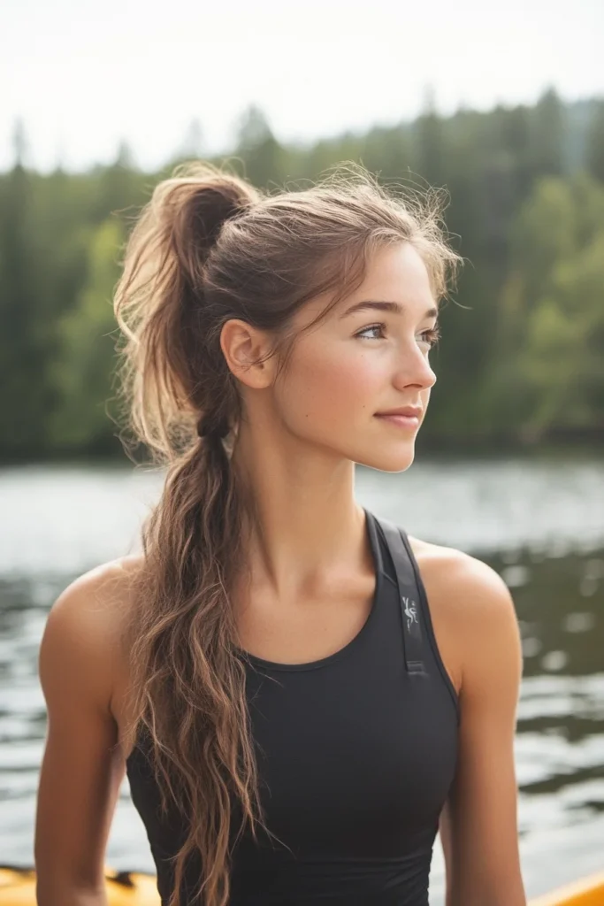 Sleek High Ponytail for Active Days