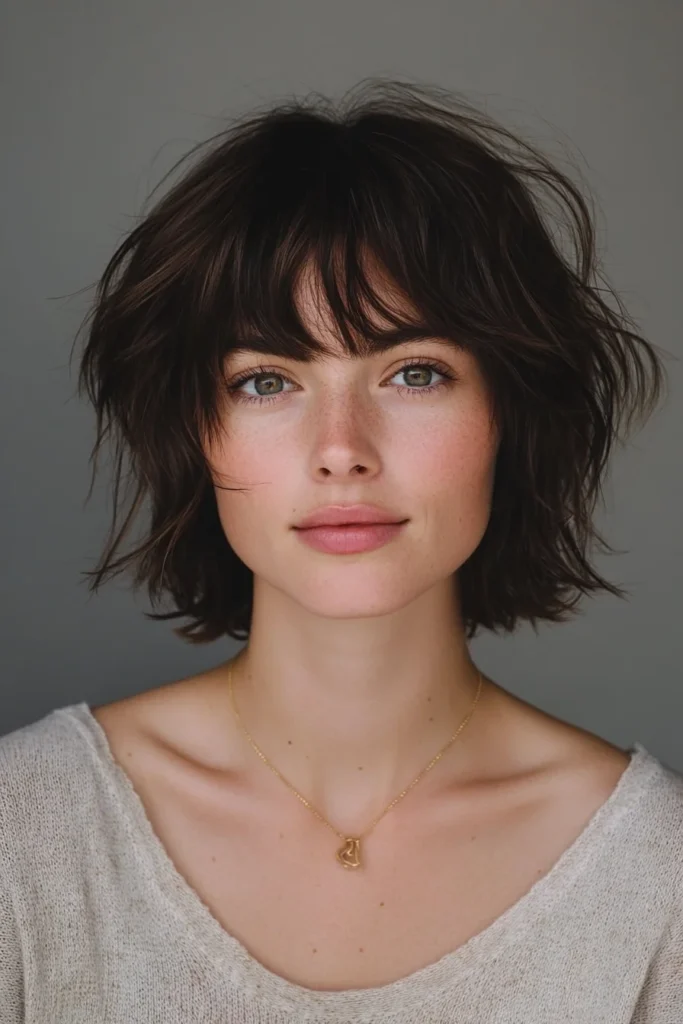 Shaggy Short Cut with Bangs