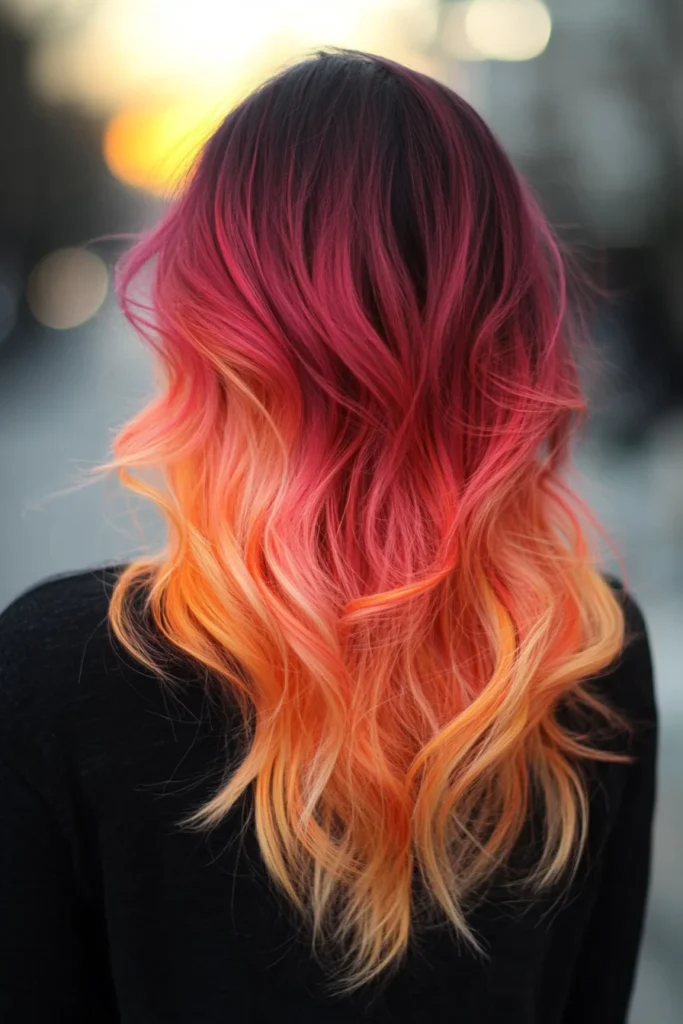 Sunset Ombre for a Playful Touch