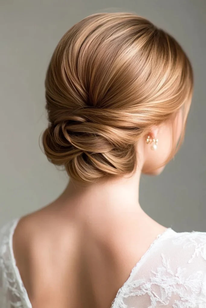 Elegant Chignon for Short Hair