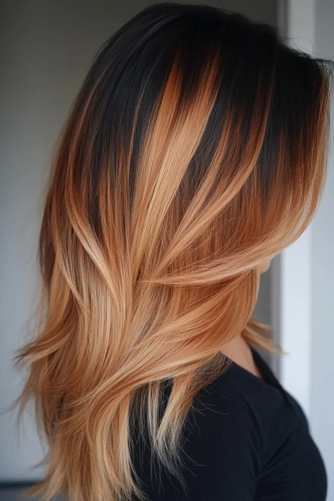 Straight Hair with Subtle Ombre Effect