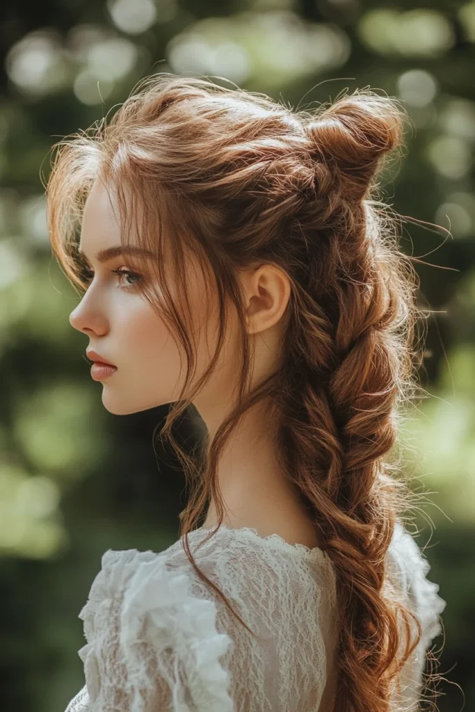 Braid-Infused Ponytail