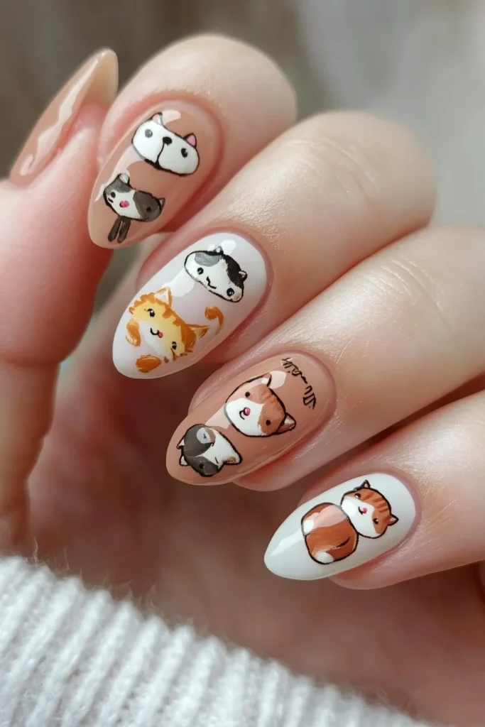 Cute Animal Nail Art