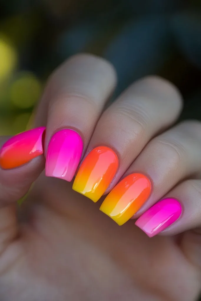 Sunset Inspired Nails