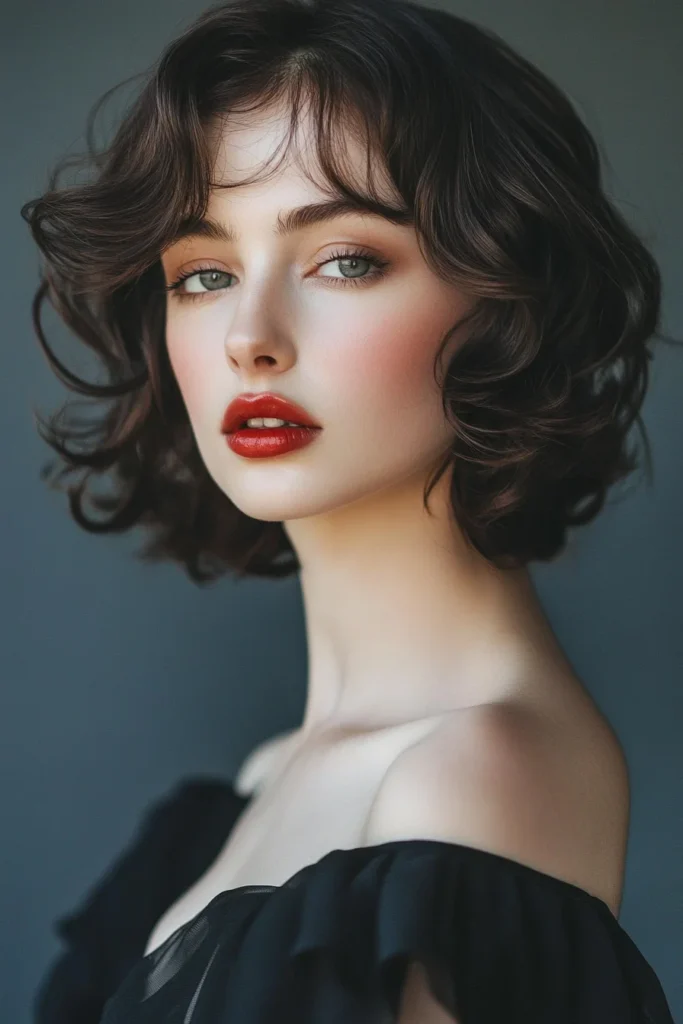 Retro Stacked Bob with Curls