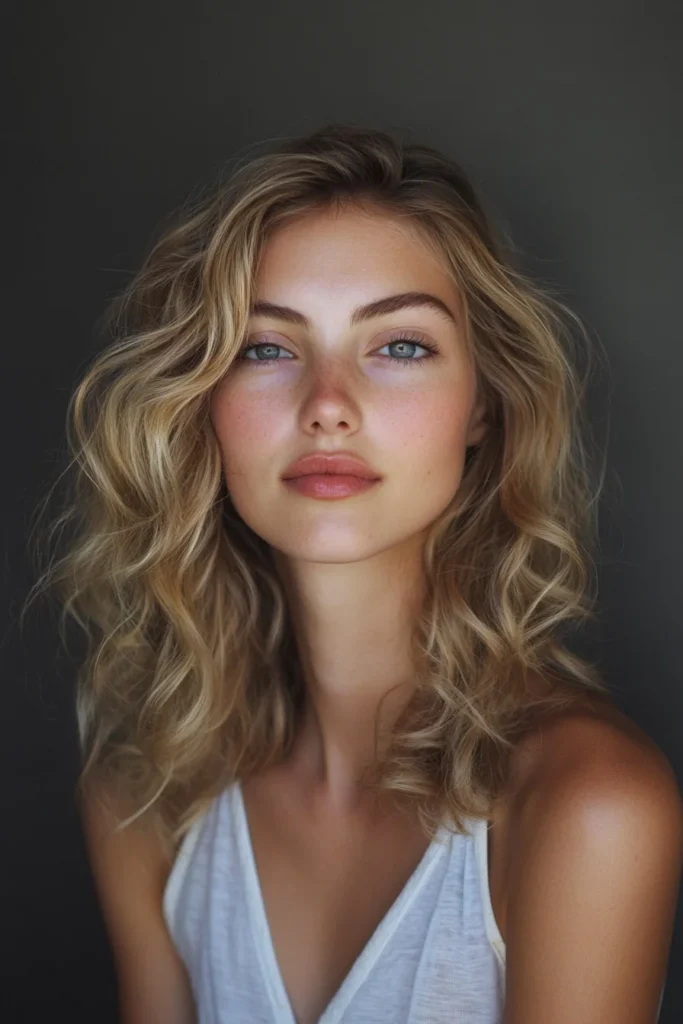 Side-Swept Loose Curls