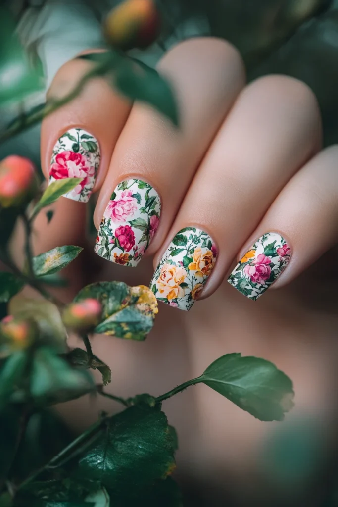 Fun Floral Nail Wraps