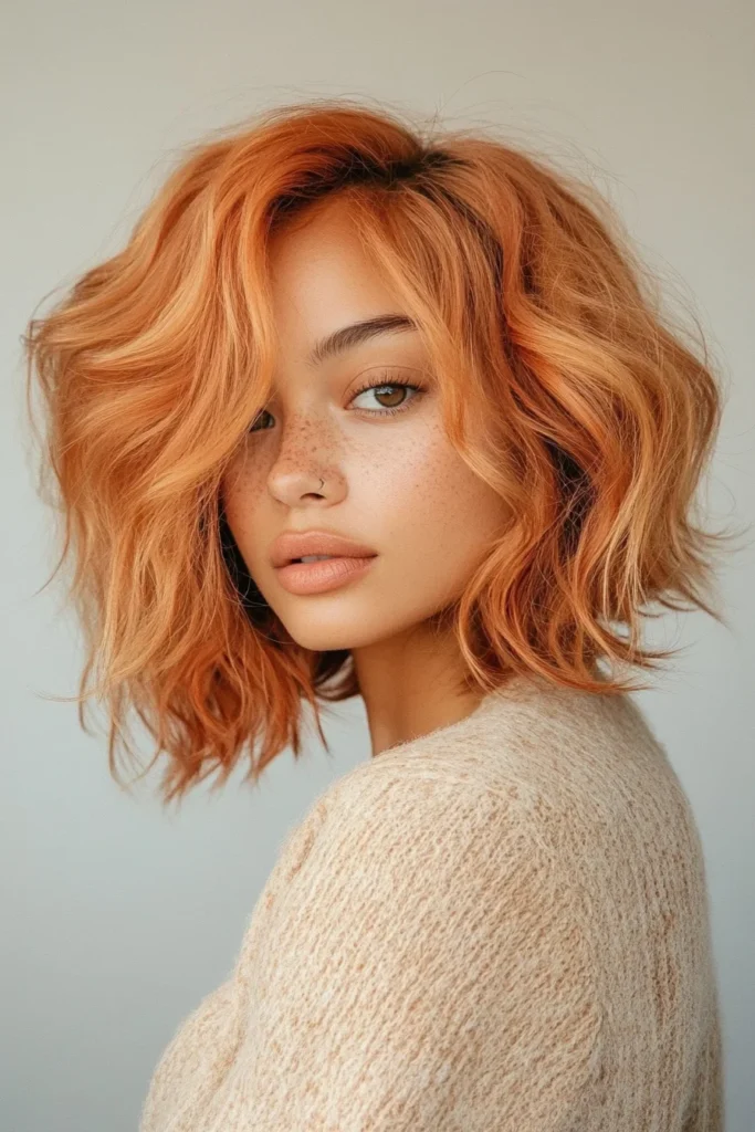 Textured Strawberry Lob