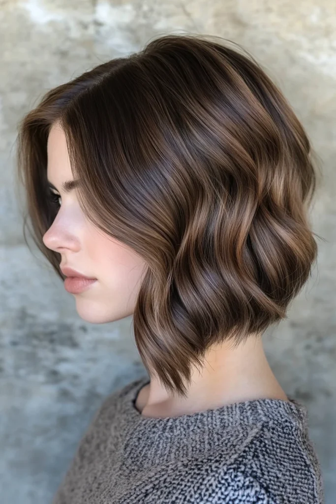 Softly Layered Bob with Subtle Waves