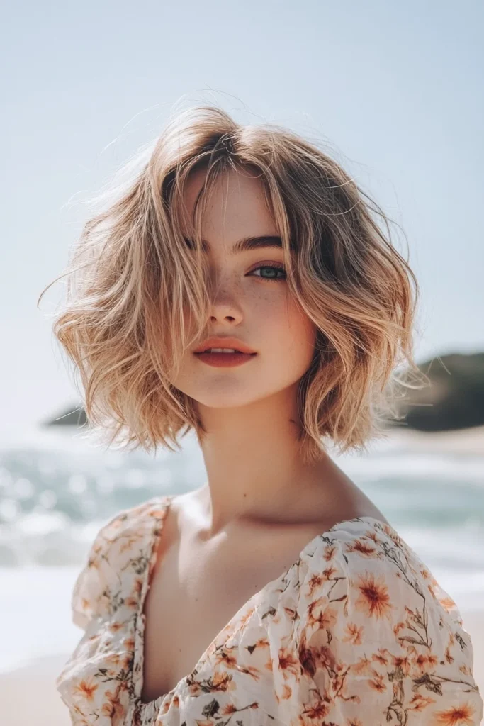 Wavy Lob with Beachy Vibes