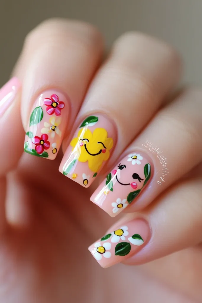 Cheerful Flower Faces