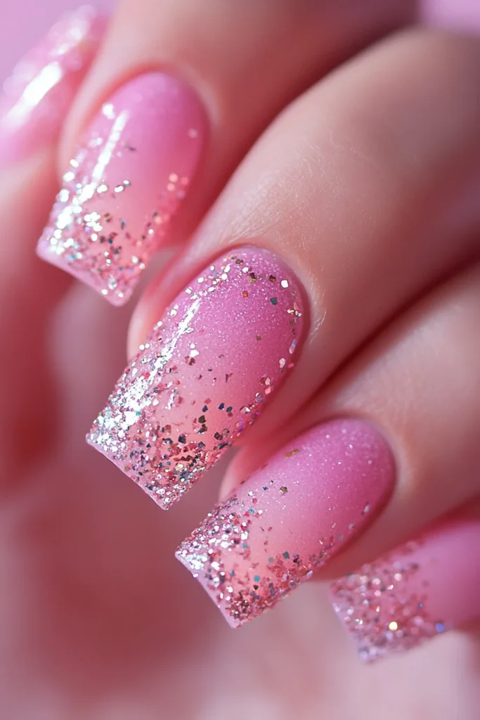 Pink Glitter Splash