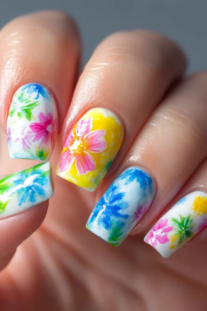 Funky Floral Tie-Dye