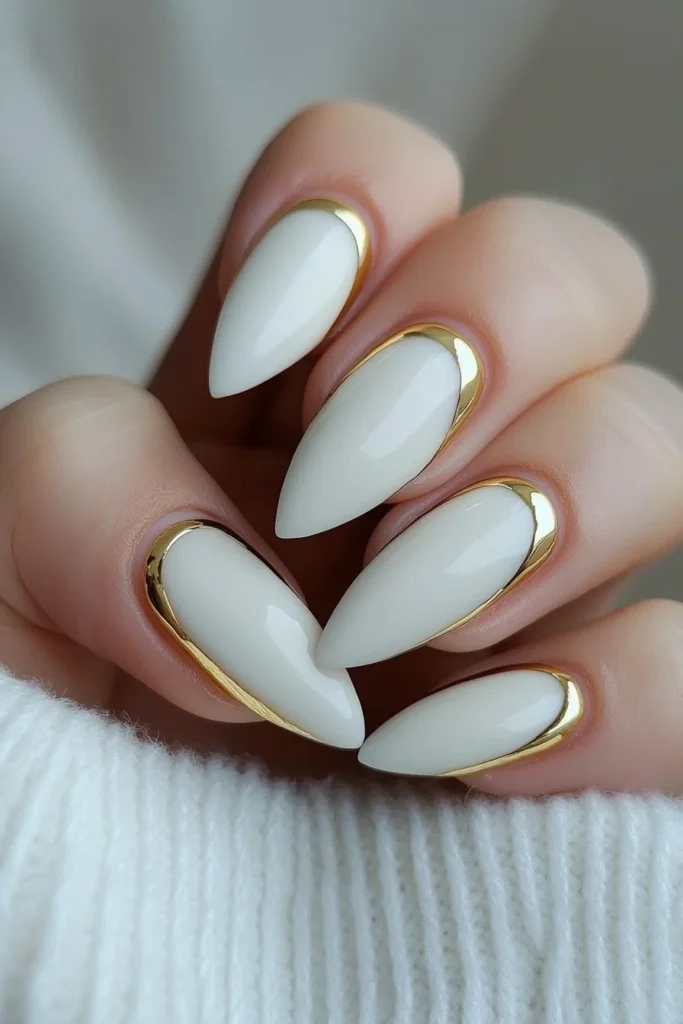 Minimalist White and Gold