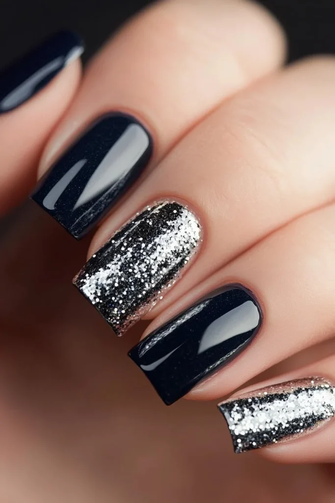 Silver Glitter Accent