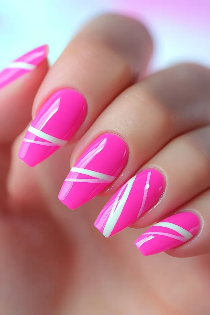 Charming Pink Stripes