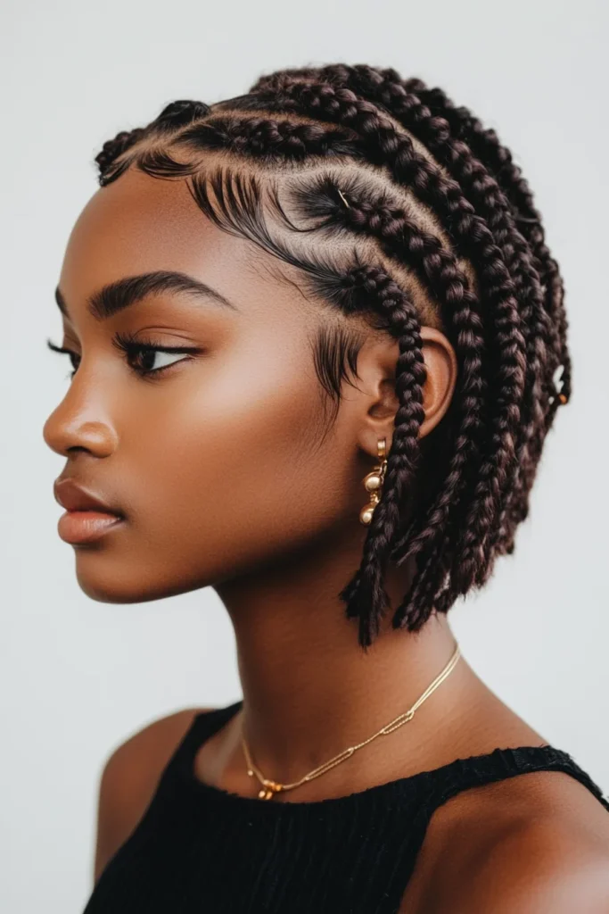 Bohemian Short Braids