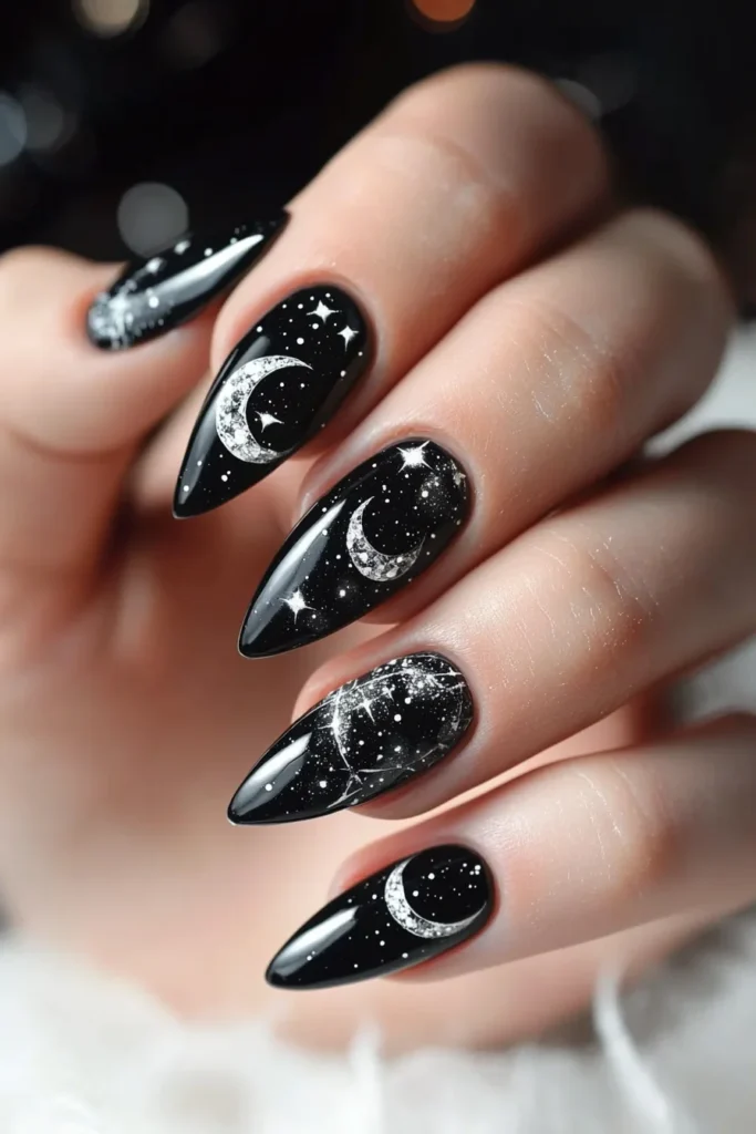 Moon Phase Nail Art