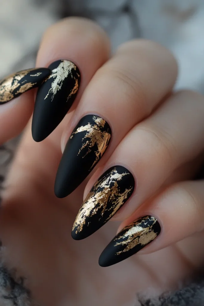 Timeless Black and Gold Marble