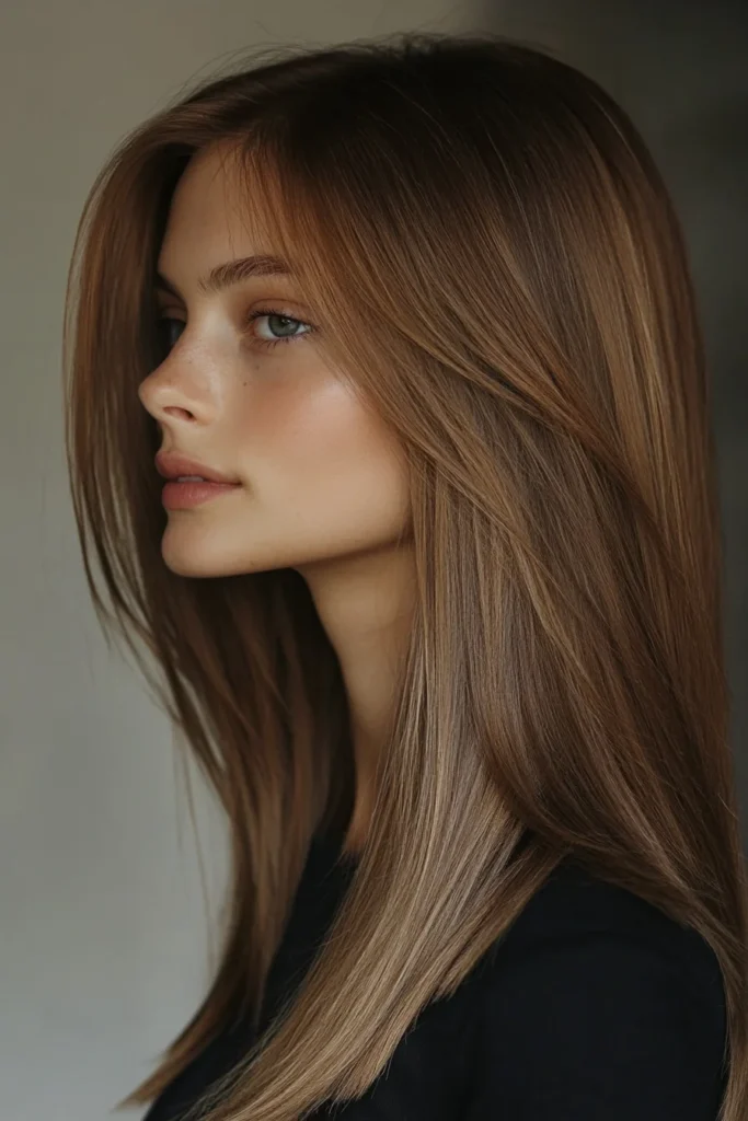 Straight Hair with a Modern Twist