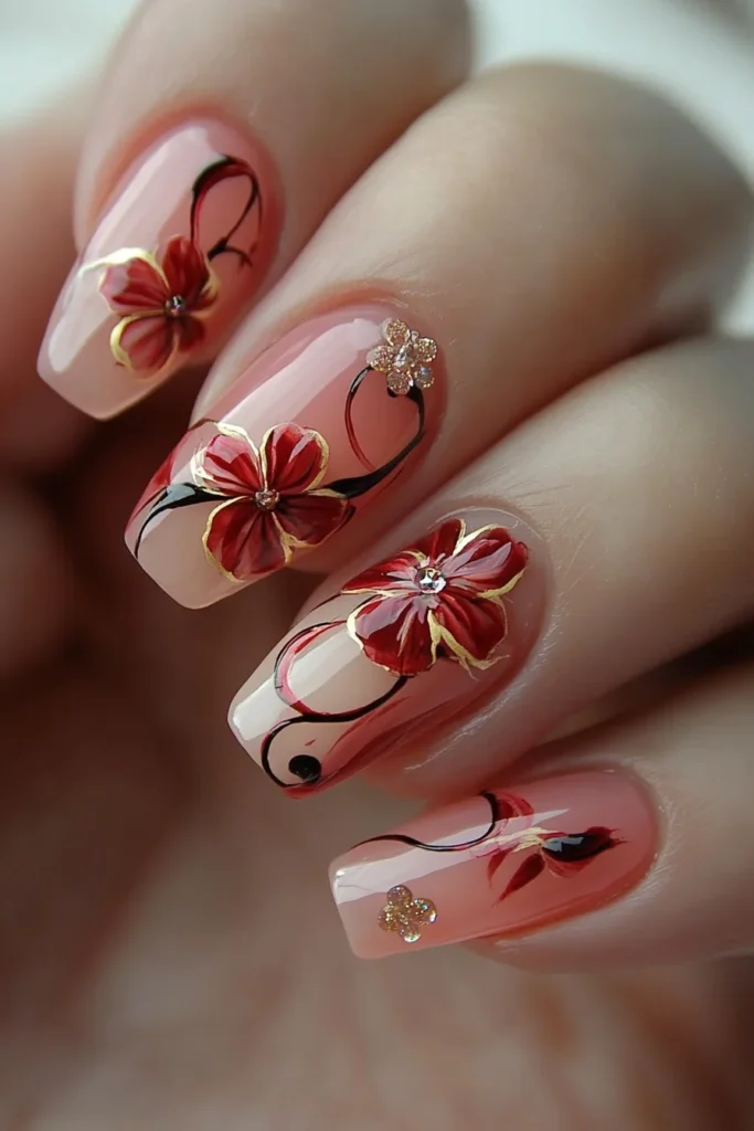 Delightful Petal Swirls