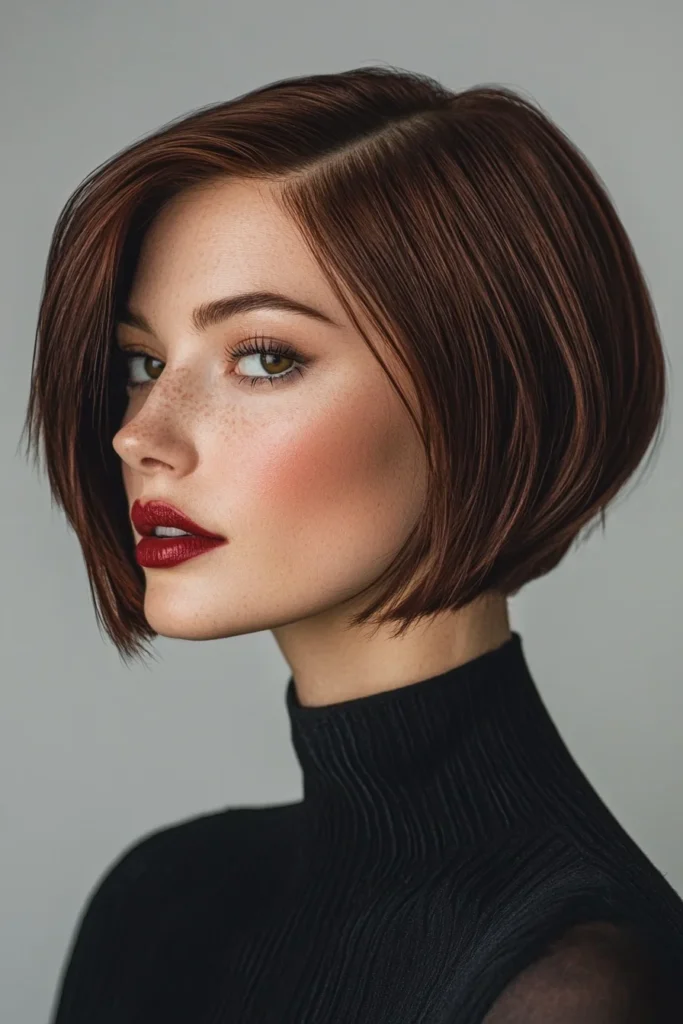 Short Jetted Bob with Glossy Finish