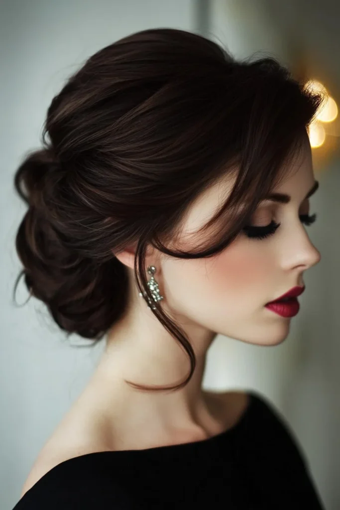 Glamorous Updo Stacked Bob