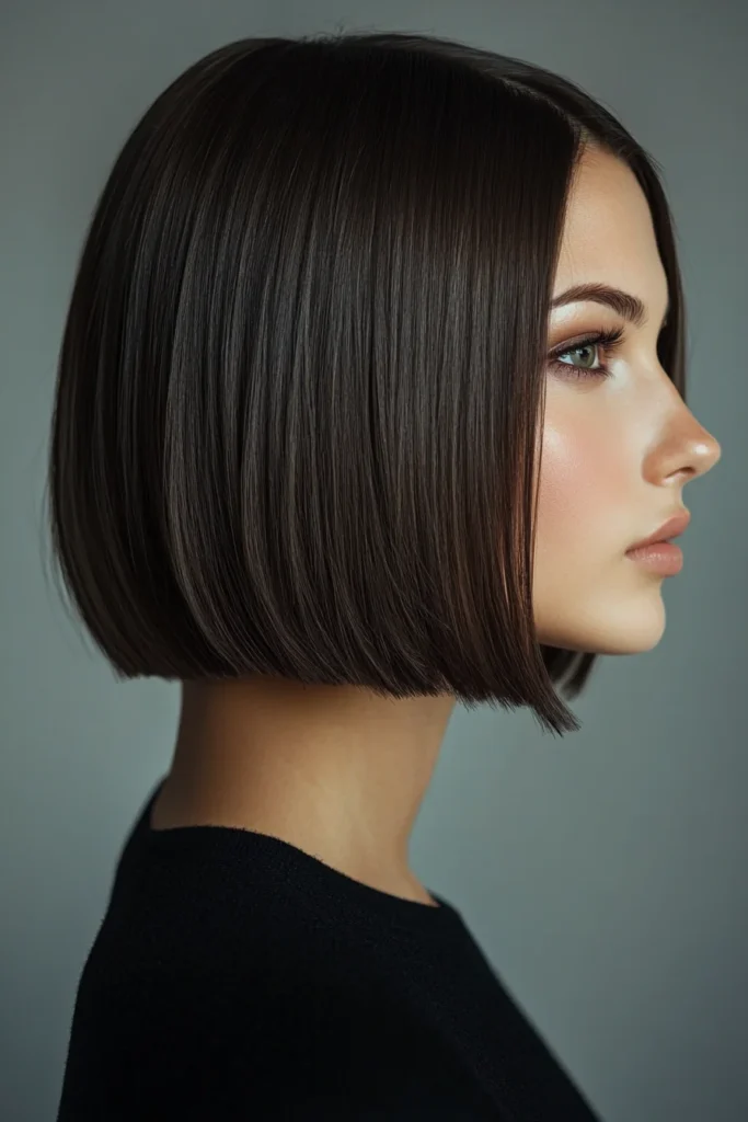 Chic Blunt Cuts with Subtle Highlights