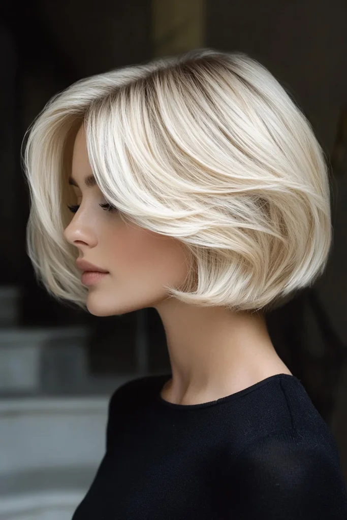 Classic Stacked Bob with Subtle Layers