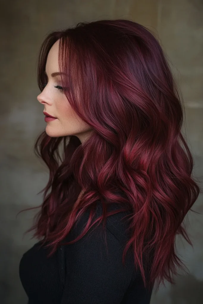 Mahogany Hues with Subtle Ombre