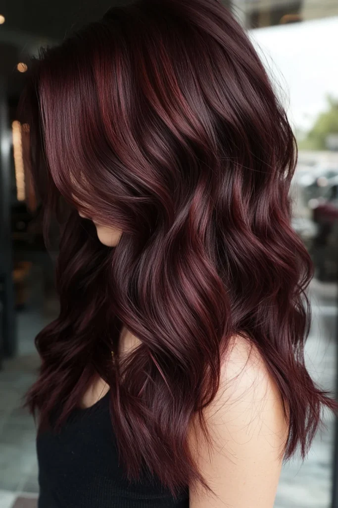 Deep Mahogany with Subtle Highlights