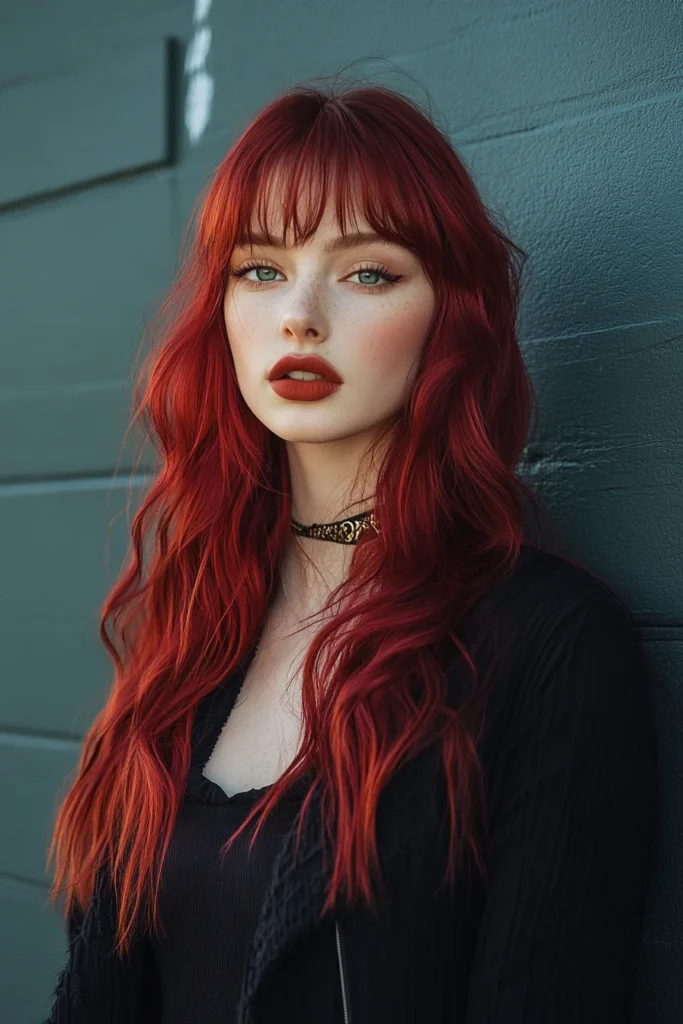 Crimson Waves for a Bold Statement